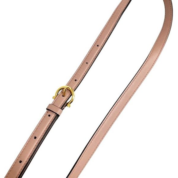 Salvatore Ferragamo Ferragamo Gancini EZ-21I163 Pink Leather Shoulder Bag for - Picture 9 of 9